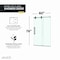 Anzzi 60in x 76in Frameless Shower Door with Sliding in Matte Black with Tsunami Tempered Clear Glass SD-FRLS06102MB - alternate 8