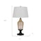 Homeroots 31" Bronze Glass Table Lamp With White Empire Shade 524737 - alternate 4