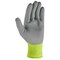 Wells Lamont Men's Indoor/Outdoor Hi-Viz Work Gloves Gray/Yellow L 1 pair 463L - alternate 2