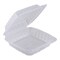 Empress PP Hinged Container Vented Clear 8 in x 8 in 1 Compartment, 200PK ECLPPHL-81 - alternate 1