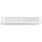 Sierra Grates 2 in. H X 14 in. W 2-Way 45 Degree Louvered, Steel, White Floor Register TWF214-WHT - alternate 1