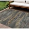 Homeroots 9' X 12' Graphite And Gray Abstract Washable Indoor Outdoor Area Rug 612507 - alternate 1