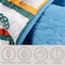 Lavish Home 3-Piece Queen Quilt Set Bedspread & 2 Pillow Shams with Colorful Butterfly Pattern Lightweight Set 66-004-PRT-BQ - alternate 4