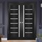 Sartodoors Solid French Double Doors Black Solid Core Modern Interior QUADRO4088DD-BLK-36 - alternate 1