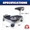 Racatac with 3" Casters, Floor Creeper, Kneeling Creeper, Garage Creerper, Mechanic Creeper 01RAC3 - alternate 3