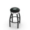 Holland Bar Stool Co 25" Blk Wrinkle Dallas Stars Swivel Bar Stool, Chrome Ring L8B3C25DalSta - alternate 1