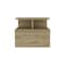 Homeroots 12" Beige Wood One Drawer Nightstand 529080 - alternate 1