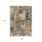 Homeroots 8' X 10' Brown Beige And Charcoal Abstract Washable Indoor Outdoor Area Rug 630762 - alternate 7