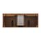 James Martin Vanities Lorelai 60in Double Vanity, Mid-Century Walnut w/ 3 CM Parisien Bleu Silestone Top 424-V60D-WLT-FPBL - alternate 4