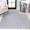 Jonathan Y Ainsley Modern Cottage Checkerboard Non-Slip Machine-Washable Purple Gray/White 5ft x 8ft Area Rug WSH126A-5 - alternate 1