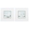 Homeroots 11" X 11" Matte White Frame Soft Sail, Set Of 2, 2PK 365207 - alternate 1