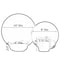 Dinewares 32 PC Dinnerware Dish Set for 8 Person, Mugs, Salad and Dinner Plates and Bowls Sets, Dishes QI004501.2 - alternate 9