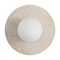 Jonathan Y Tivoli 9.75" Modern Minimalist 1-Light Ovoid Travertine LED Wall Sconce, Light Brown JYL5901A - alternate 8