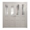 Sartodoors Sliding Closet Double Bi-fold Doors 96 x 80 inches, Ego 5011 Painted White Oak, Sturdy Tracks Mold EGO5011DBF-PWO-96x80 (4* 24x80) - alternate 1