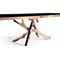 Homeroots 87" Black And Gold Glass And Stainless Steel Pedestal Base Dining Table 487365 - alternate 5
