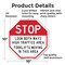 Signmission Stop Look Both Ways High Traffic Ar, 10 Inch X 10 Inch, Aluminum Metal Signs OC-A-10-260 - alternate 4