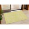 Homeroots 3' X 5' Yellow And Ivory Abstract Washable Indoor Outdoor Area Rug 599772 - alternate 1