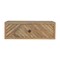 Homeroots 18" Natural Solid Wood Carved Geometric One Drawer Floating Nightstand 653838 - alternate 1
