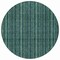 Homeroots 8' Teal Blue Aqua And Mint Green Round Striped Washable Indoor Outdoor Area Rug 615088 - alternate 6