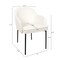 Manhattan Comfort Loft Metal Vegan Leather Armchair in Ivory - Set of 2 DC1535-3 - alternate 7