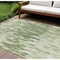 Homeroots 8' X 10' Green And Ivory Abstract Washable Indoor Outdoor Area Rug 612656 - alternate 1