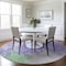 Homeroots 8' Lavender Mint Green And Ivory Round Abstract Washable Indoor Outdoor Area Rug 617403 - alternate 5