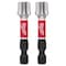 Milwaukee Tool Driver Bit, 2" L, 1/4" Shank Size 48-32-6004 - alternate 6