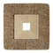 Homeroots 26" X 26" X 2" Brown Concave Square Double Layer Ribbed Wall Plaque 274779 - alternate 3