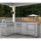 Koolmore Outdoor Kitchen with 30 in. BBQ Grill, Grill Cabinet, Corner Cabinet, Sink, Fridge and Cabinet KM-OKSKIT-CONFIG115 - alternate 5