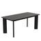 Homeroots 66" Black Solid Wood Dining Table 712854 - alternate 1