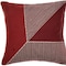 Homeroots 24" Red and White Geometric Cotton Throw Pillow With Embroidery 549401 - alternate 6