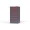 Strong Hold 12 drawer cabinet - (4x 2ft, 3x 3ft, 5x 5ft) - Red accents - Keyed Alike S3060-PPAAS-1201DS - alternate 3