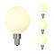 Bulbrite 4WLED G16 2700K FILAMENT E12 MILKY FULLY COMPATIBLE DIMMING, 4PK 862894 - alternate 1