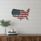 Homeroots USA Americana 27" X 19" Blue Red And White Wood Hanging Wall Decor 635993 - alternate 2