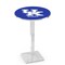 Holland Bar Stool Co 36" Chrome Kentucky "UK" Pub Table, 36" dia. Top L217C3636UKY-UK - alternate 1