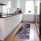 Homeroots 8' Runner Gray and Purple Abstract Washable Non Skid Indoor Outdoor Runner Rug 559470 - alternate 6