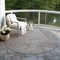 Homeroots 8' Gray Brown And Ivory Round Abstract Washable Indoor Outdoor Area Rug 597024 - alternate 6