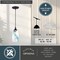 Vaxcel Milano Bronze Mini Pendant Ceiling Light Blue Glass P0279 - alternate 7