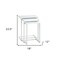 Homeroots Set of Three 24" White Solid Wood And Steel Nested End Tables, 3PK 493259 - alternate 3