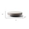 Homeroots 41" White and Gray Ceramic Tile and Wood Round Pedestal Coffee Table 714509 - alternate 5