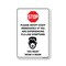 Signmission PSA Stop Notify Staff If Are Experiencing Flu-like Symptoms 10in X 7in Wall Graphic, NS-RD-710-25440 OS-NS-RD-710-25440 - alternate 1