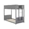 Flash Furniture Dallas Bunk Bed Twin Over Twin, Convertible Solid Wood Bunk Bed Frame w/Ladder, Gray MG-0900-30-TTB-GY-GG - alternate 7