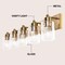 Jonathan Y Irving 36" 5-Light Seeded Glass/Iron Modern Contemporary LED Vanity Light, Brass Gold JYL7620D - alternate 6