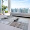 Homeroots 10' X 14' Brown Black And Gray Abstract Washable Indoor Outdoor Area Rug 603652 - alternate 5