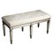 Homeroots 42in Silver Upholstered 100% Cotton Entryway Bench 389198 - alternate 1