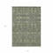 Homeroots 8' X 10' Blue and Green Floral Washable Non Skid Indoor Outdoor Area Rug 564335 - alternate 4
