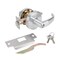 Global Door Controls GAL Series Pisa Style Heavy-Duty Commercial Cylindrical Lever, Grade 2 Entry in Brushed Chrome GAL-1151P-626 - alternate 7