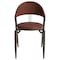 Leisuremod Venice Collection Modern Dining Chair In Dark Brown VC49DBR - alternate 6