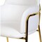 Leisuremod Axis Velvet/Polyester/Leather Bar Stool - Stainless Steel Base, Low Back & Armrests, 2PK ACG29W2 - alternate 6