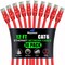 Maximm Cat6 Ethernet Cable 12ft 10Gbps 550MHz UTP, 10PK, Red, 10PK CAT6CCA-12RD-10PK - alternate 1